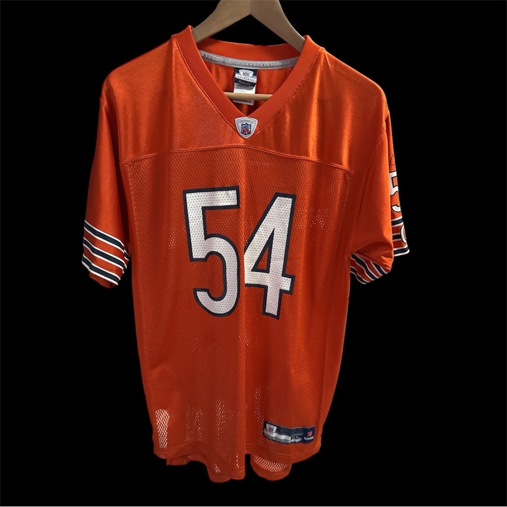 NFL Reebok Youth XL Chicago Bears Brian Urlacher 54 Jersey Orange